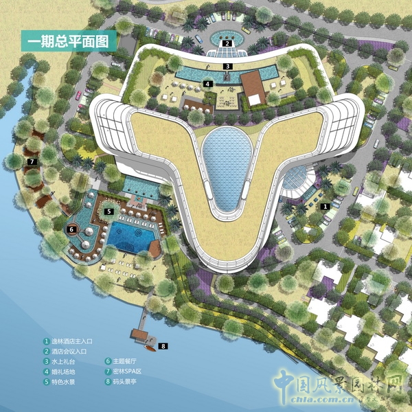 希爾頓 逸林酒店 景觀設(shè)計(jì) 何小強(qiáng) 中國風(fēng)景園林網(wǎng)