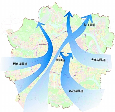 武漢將啟用風道規(guī)劃為城市“引風”