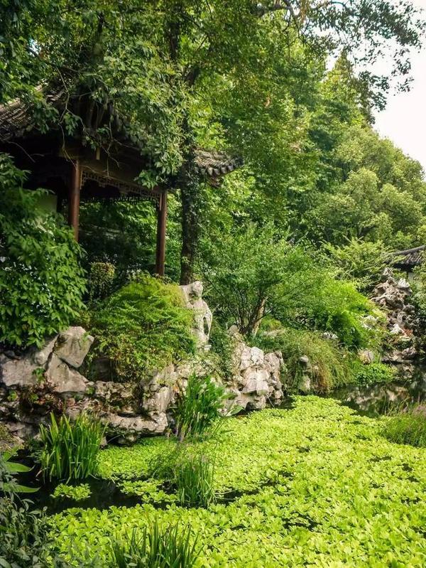 西湖邊上靈動(dòng)的中國古典園林
