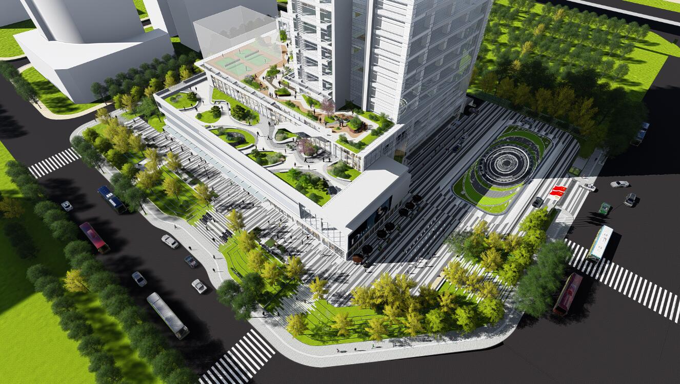 森臣國際：武漢建工科技中心項目園林景觀設(shè)計