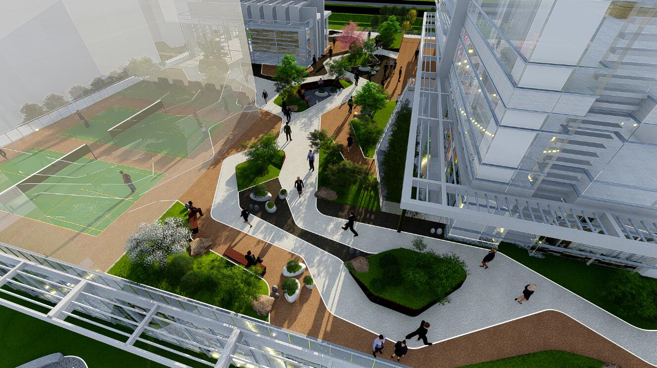 森臣國際：武漢建工科技中心項(xiàng)目園林景觀設(shè)計(jì)