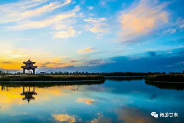 美麗的張掖國(guó)家濕地公園