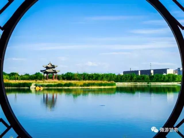 美麗的張掖國(guó)家濕地公園