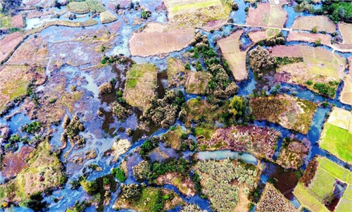 航拍生態綠洲——都安澄江國家濕地公園
