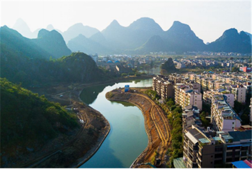 鄭文?。汗鹆謨山暮h城水系景觀建設思考