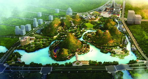 鄭文?。汗鹆謨山暮h城水系景觀建設思考