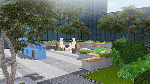 園冶杯專業(yè)獎：新華國際廣場天井園林景觀