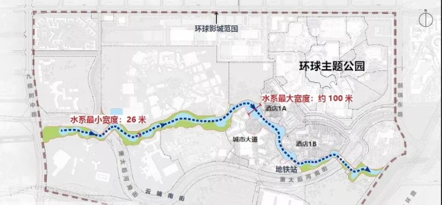 環球主題公園度假區將會有多美？景觀水系將現四區八景