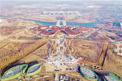 第十屆花博會(huì)主場(chǎng)館建設(shè)如火如荼