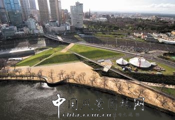 墨爾本Birrarung Marr中心公園景觀設(shè)計